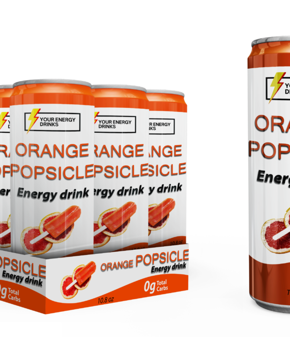 Orange Popsicle Energy Drink (Pack of 12)